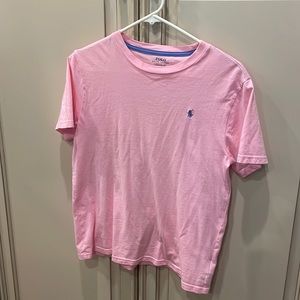pink polo tshirt